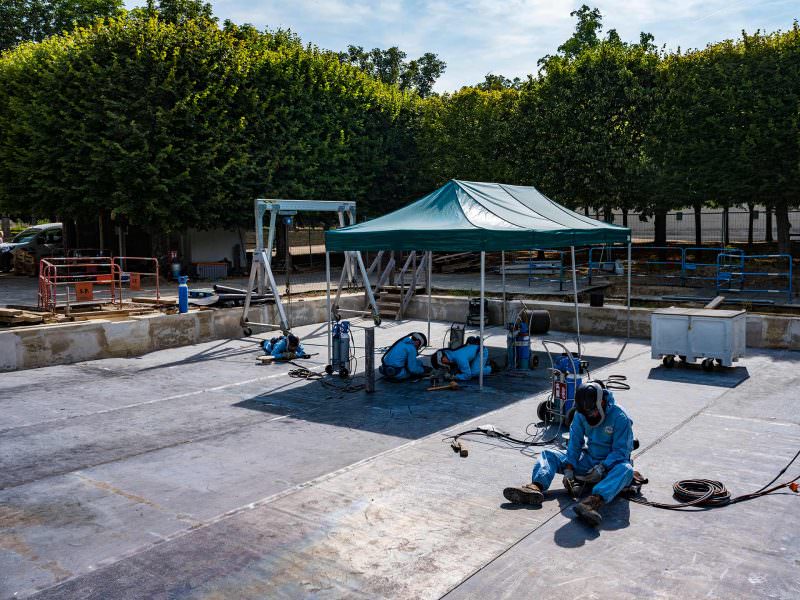Rénovation d’un monument historique — couverture en plomb