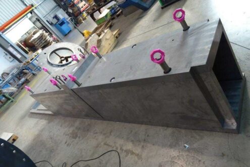 D’Huart Industrie fabrique un tunnel de protection radiologique en plomb